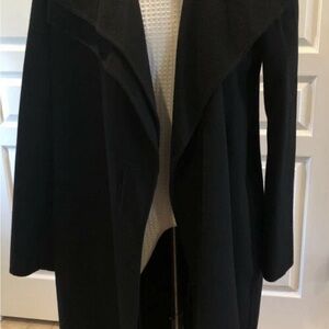 Vince Double Face Long Draped Wool Coat NWT Size Large Missing Belt
